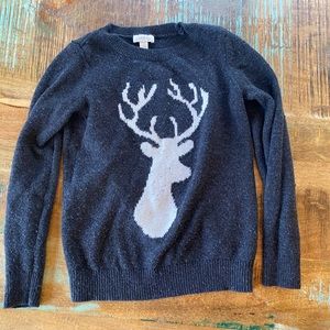 LOFT Deer Sweater